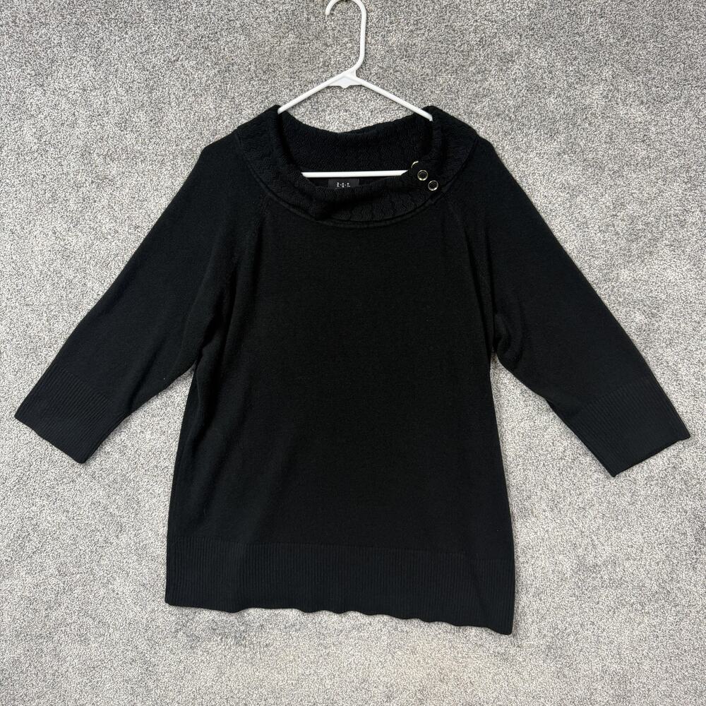 RQT Woman Sweater 2X Plus Office Siren Quiet Luxury Corporate Chic Dark Academia